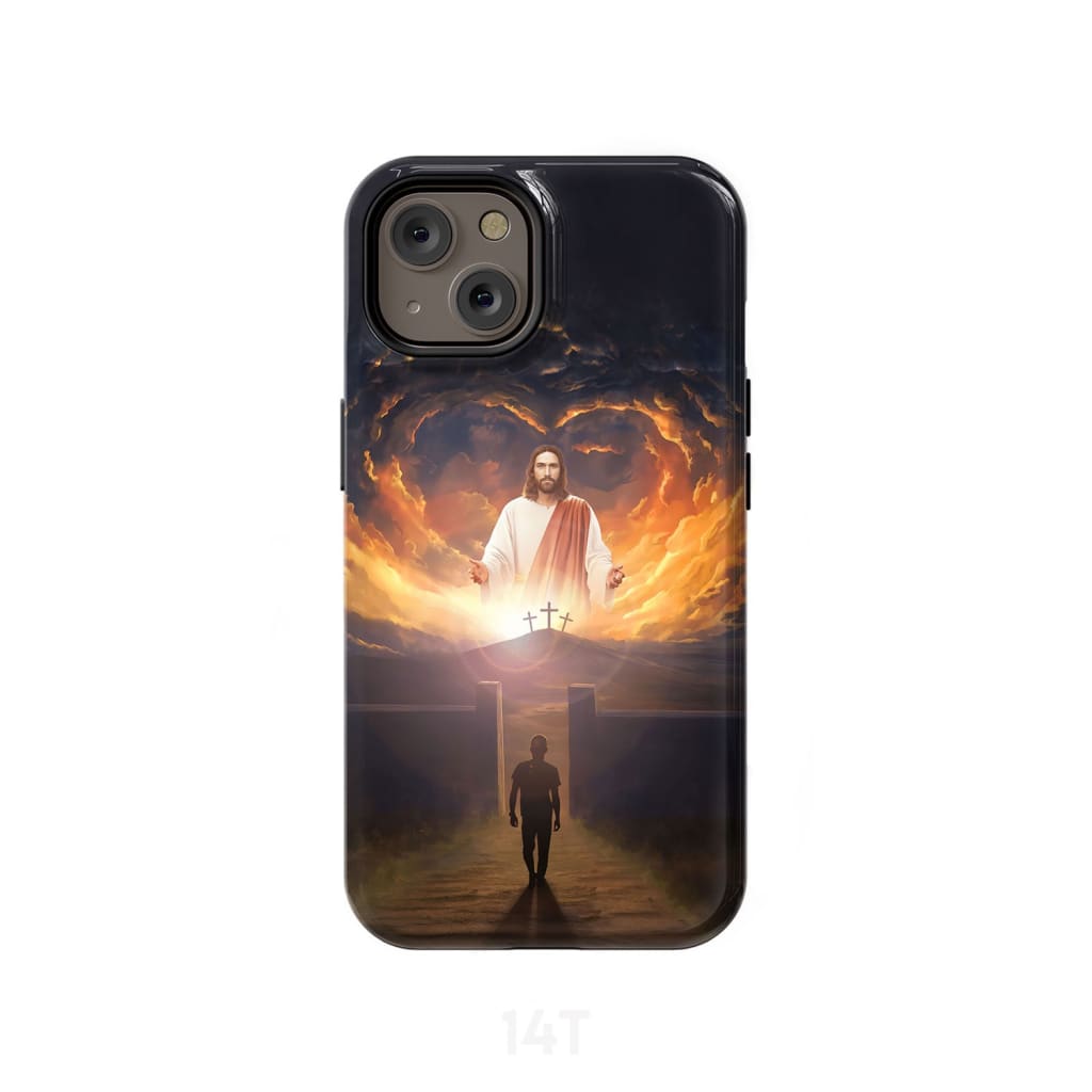 Jesus Come Back And Open Arms Phone Case Jesus Phone Case - Scripture Phone Cases - Iphone Cases Christian