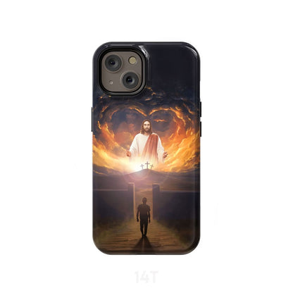 Jesus Come Back And Open Arms Phone Case Jesus Phone Case - Scripture Phone Cases - Iphone Cases Christian