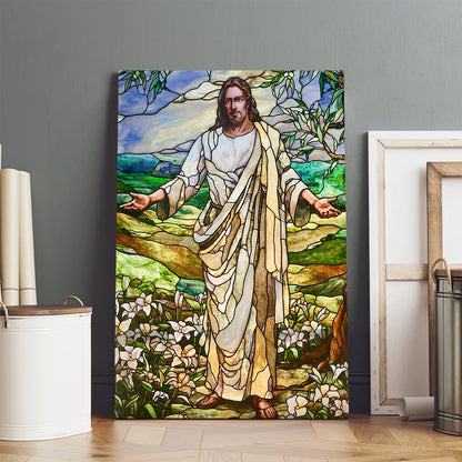 Jesus Consider The Lilies Canvas Posters - Christian Wall Art - Ciaocustom