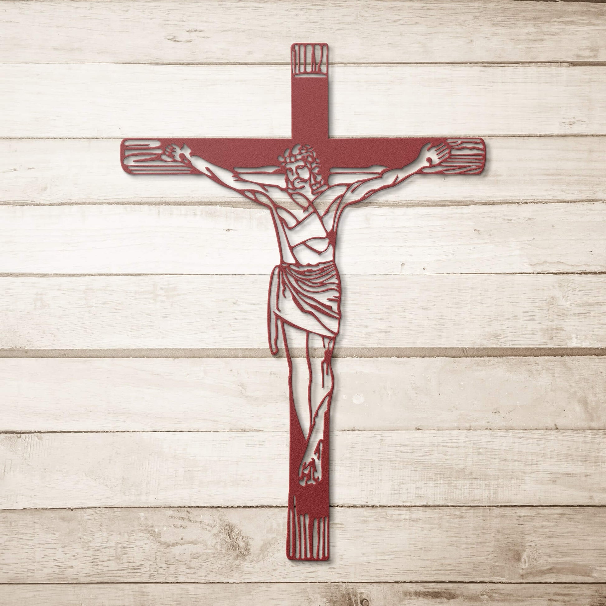 Jesus Cross - Metal Sign - Christian Metal Wall Art - Religious Metal Wall Decor
