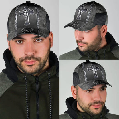 Jesus Cross Faith Over Fear All Over Print Baseball Cap - Christian Hats For Men Women