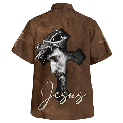Jesus Cross Hawaiian Shirt - Christian Hawaiian Shirt - Religious Hawaiian Shirts