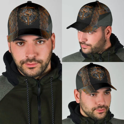 Jesus Cross Nails Baseball Cap - Christian Hats for Men and Women