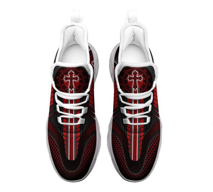 Jesus Cross Walk By Faith Yezy Running Sneakers Max Soul Shoes - Christian Shoes For Men And Women