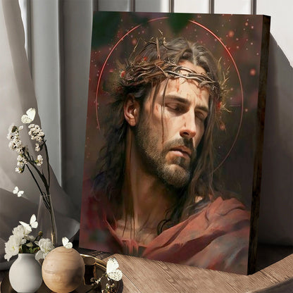 Jesus Crowned With Thorns Canvas Prints - Jesus Christ Art - Christian Canvas Wall Decor