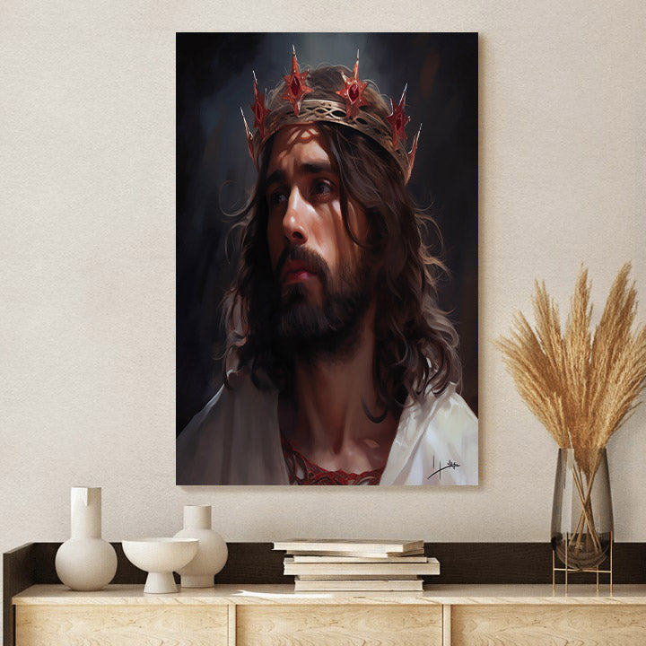 Jesus Crowns The King Of Kings 1 - Canvas Picture - Jesus Christ Canvas - Christian Wall Art