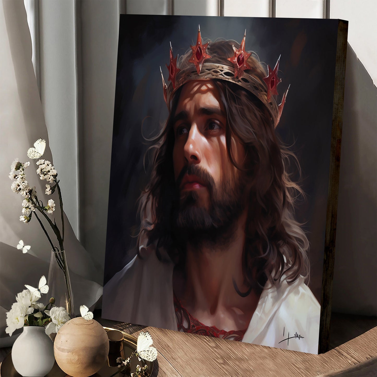 Jesus Crowns The King Of Kings 1 - Canvas Picture - Jesus Christ Canvas - Christian Wall Art