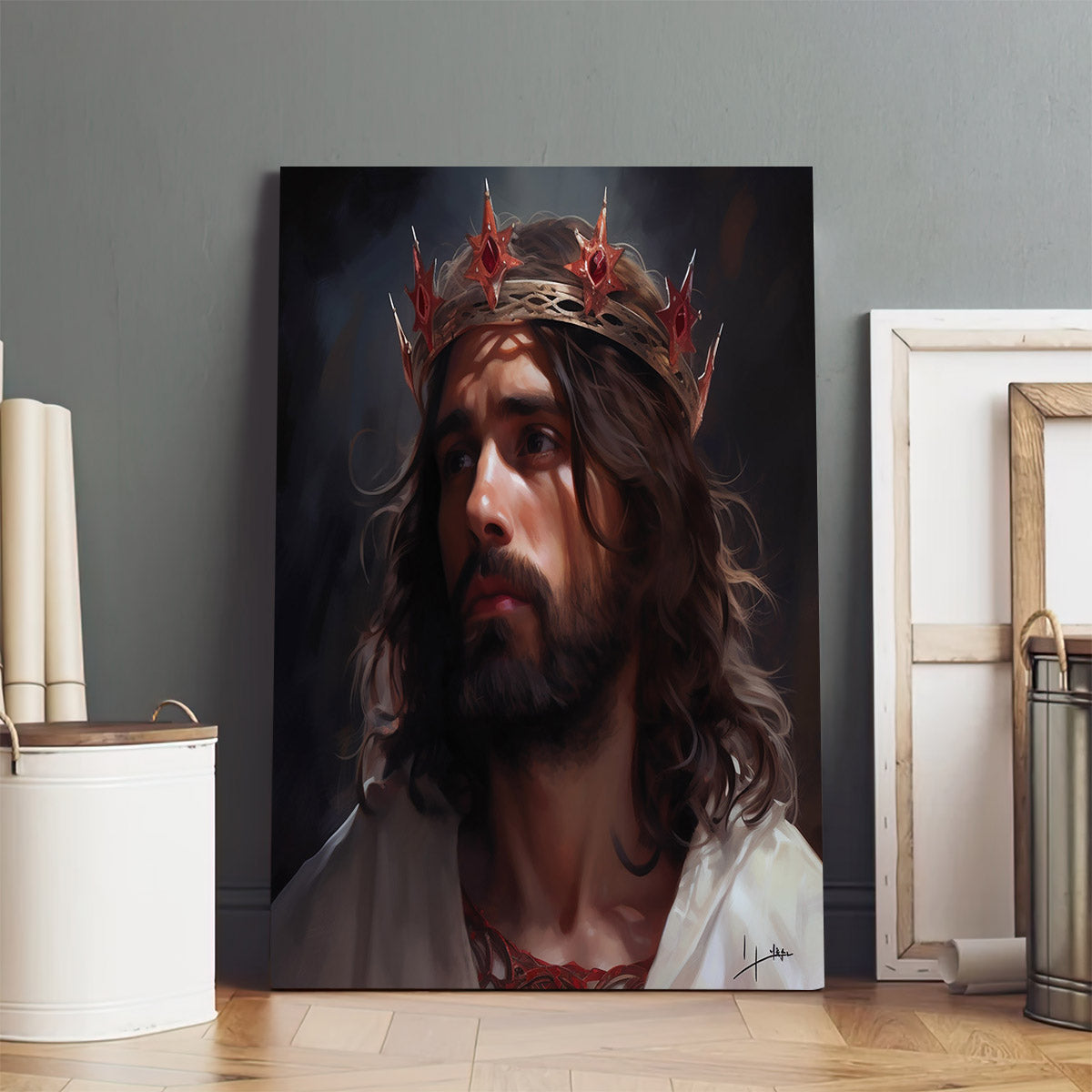 Jesus Crowns The King Of Kings 1 - Canvas Picture - Jesus Christ Canvas - Christian Wall Art