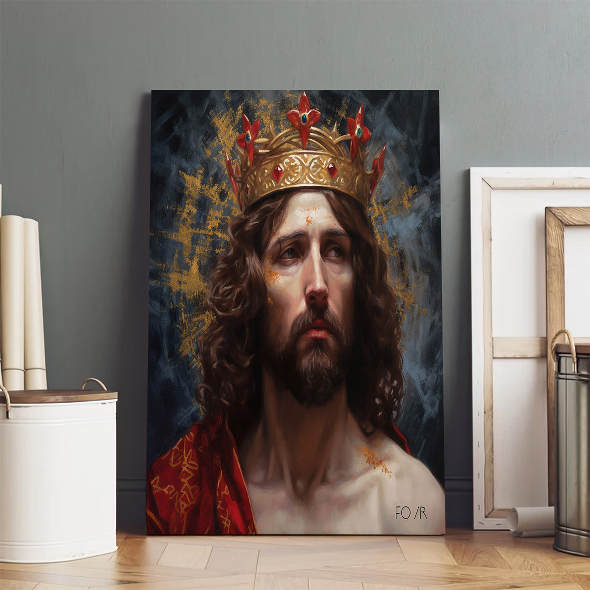 Jesus Crowns The King Of Kings 2 - Canvas Picture - Jesus Christ Canvas - Christian Wall Art