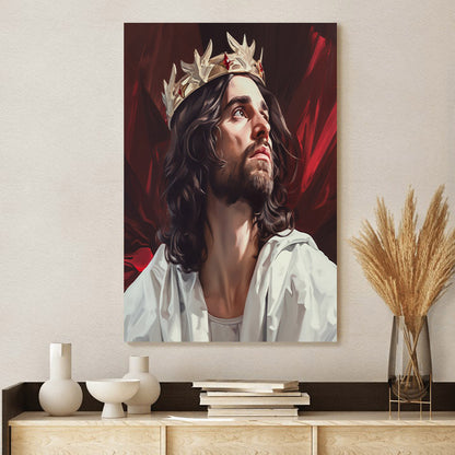 Jesus Crowns The King Of Kings 3 - Canvas Picture - Jesus Christ Canvas - Christian Wall Art