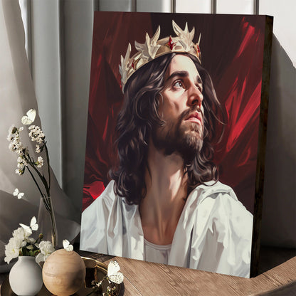Jesus Crowns The King Of Kings 3 - Canvas Picture - Jesus Christ Canvas - Christian Wall Art