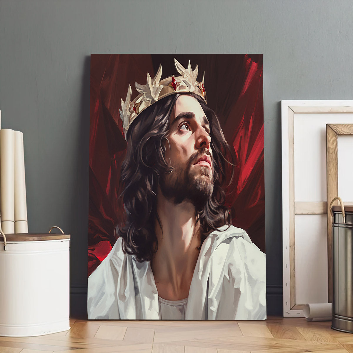 Jesus Crowns The King Of Kings 3 - Canvas Picture - Jesus Christ Canvas - Christian Wall Art