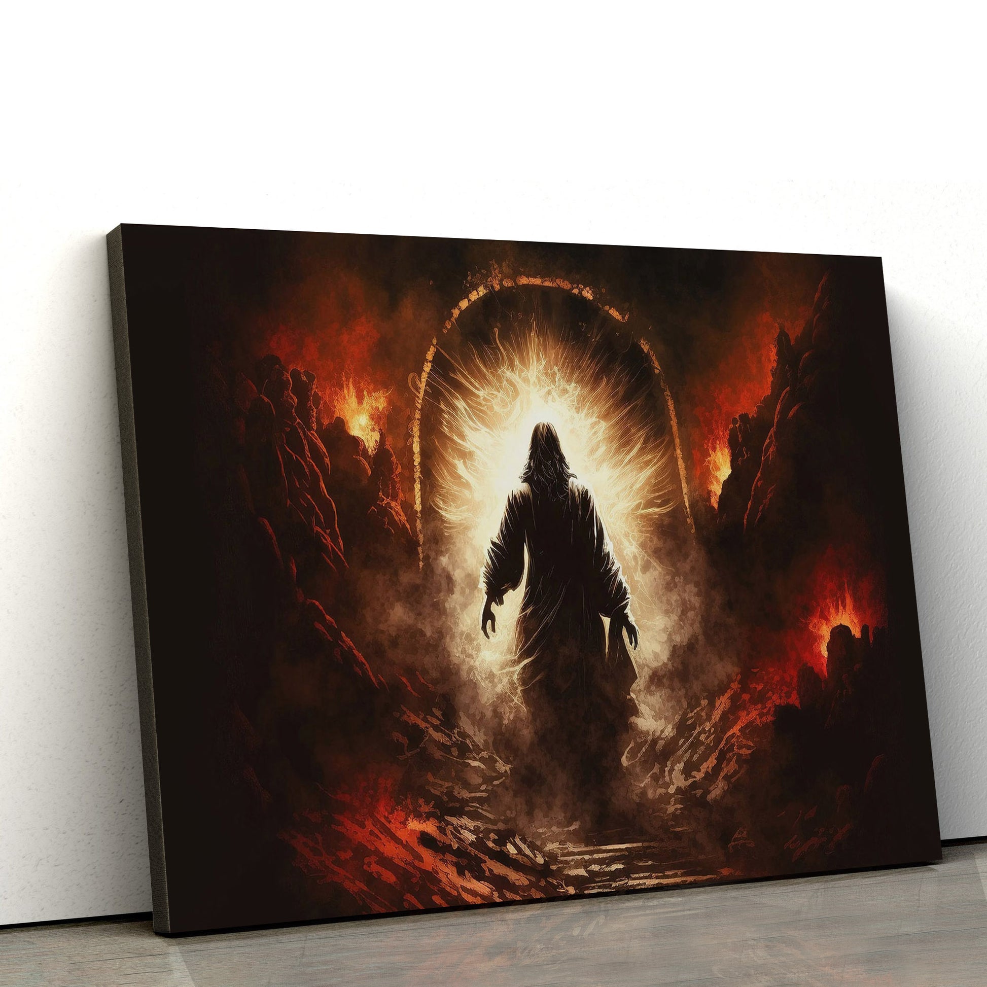 Jesus Descend - Jesus Canvas Pictures - Christian Wall Art