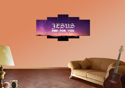 Jesus Died For You Wall Art Canvas Print - Christian Canvas Wall Art