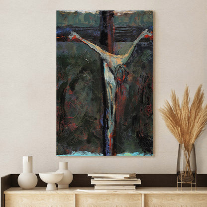 Jesus Dies On The Cross Canvas Wall Art - Easter Canvas Pictures - Christian Canvas Wall Decor
