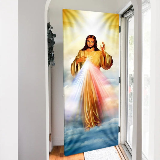 Jesus Door Cover - Christian Door Cover - Religious Door Decorations - Christian Home Decor