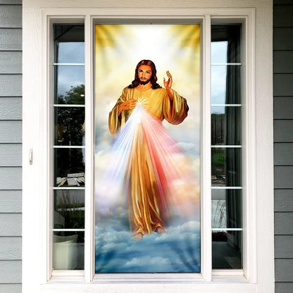 Jesus Door Cover - Christian Door Cover - Religious Door Decorations - Christian Home Decor