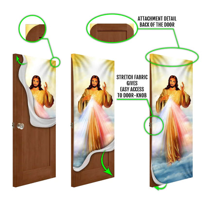 Jesus Door Cover - Christian Door Cover - Religious Door Decorations - Christian Home Decor