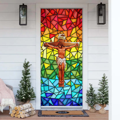 Jesus Door Cover - Religious Door Decorations - Christian Home Decor