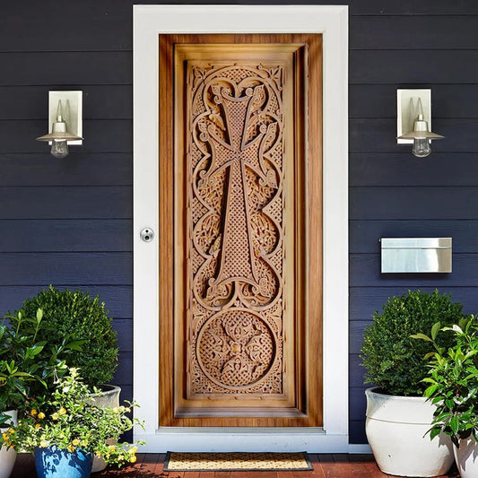 Jesus Door Cover Holy - Religious Door Decorations - Christian Home Decor