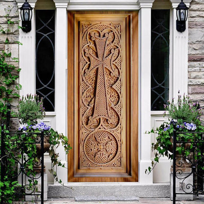 Jesus Door Cover Holy - Religious Door Decorations - Christian Home Decor