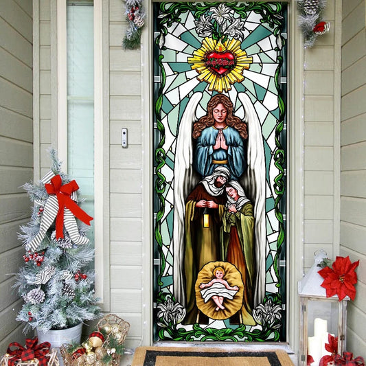 Jesus Door Cover Nativity of Jesus - Religious Door Decorations - Christian Home Decor