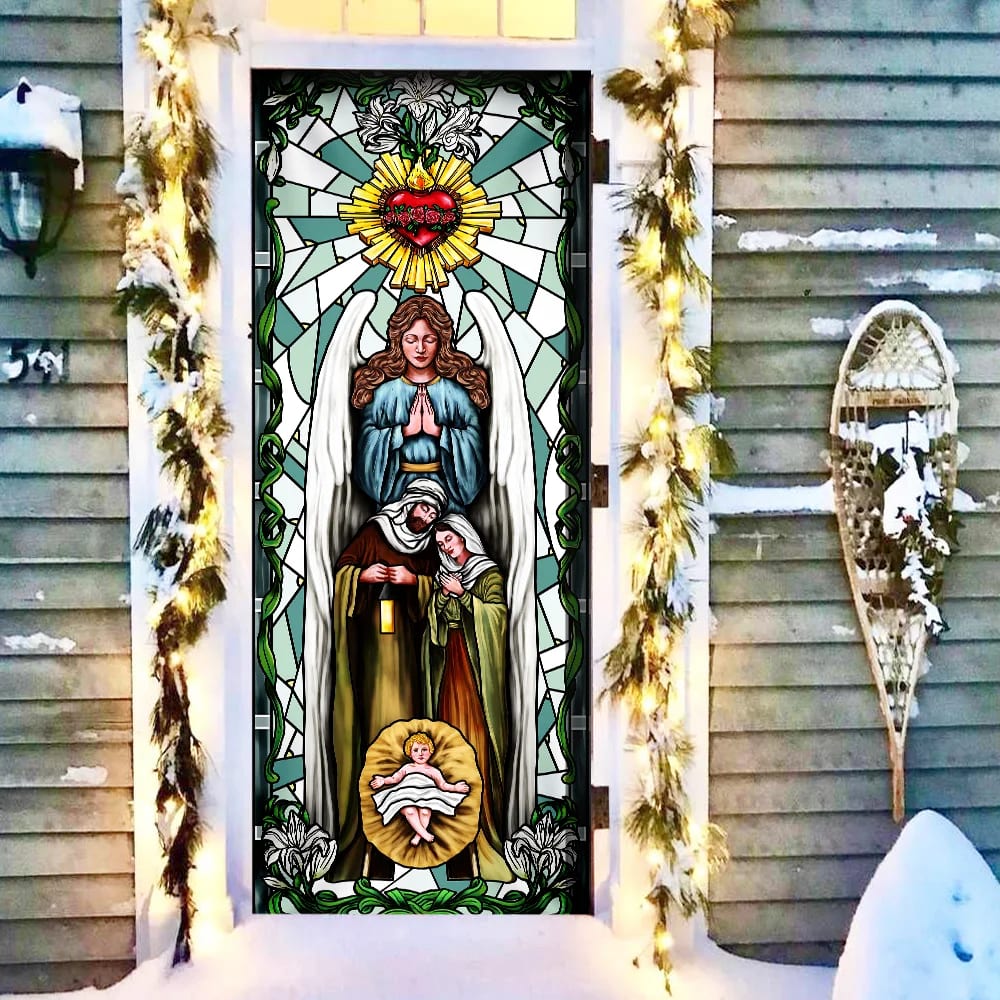 Jesus Door Cover Nativity of Jesus - Religious Door Decorations - Christian Home Decor