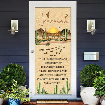 Jesus Door Cover Road - Religious Door Decorations - Christian Home Decor