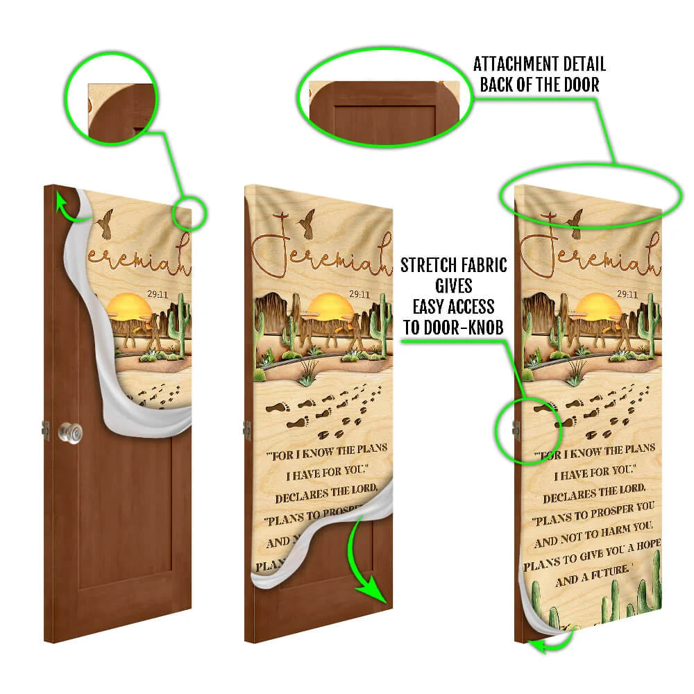 Jesus Door Cover Road - Religious Door Decorations - Christian Home Decor