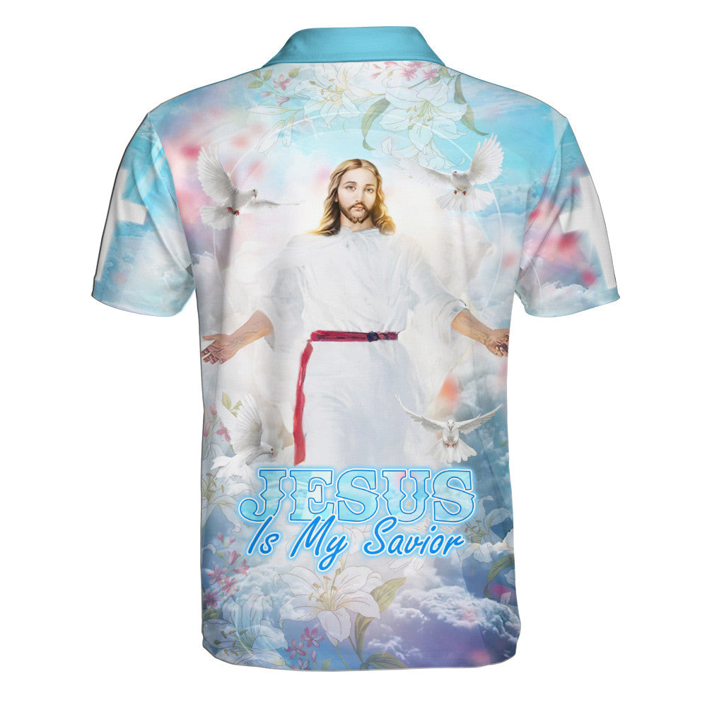 Jesus Dove Is My Savior Polo Shirt - Christian Shirts & Shorts