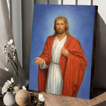 Jesus Edgar Jerins  Canvas Wall Art - Jesus Canvas Pictures - Christian Wall Art