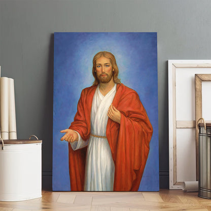 Jesus Edgar Jerins  Canvas Wall Art - Jesus Canvas Pictures - Christian Wall Art