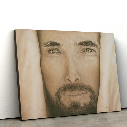 Jesus Face Canvas Picture - Jesus Canvas Wall Art - Christian Wall Art