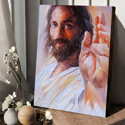 Jesus Faith Has Saved You Canvas Pictures - Jesus Painting Canvas - Christian Canvas Wall Art