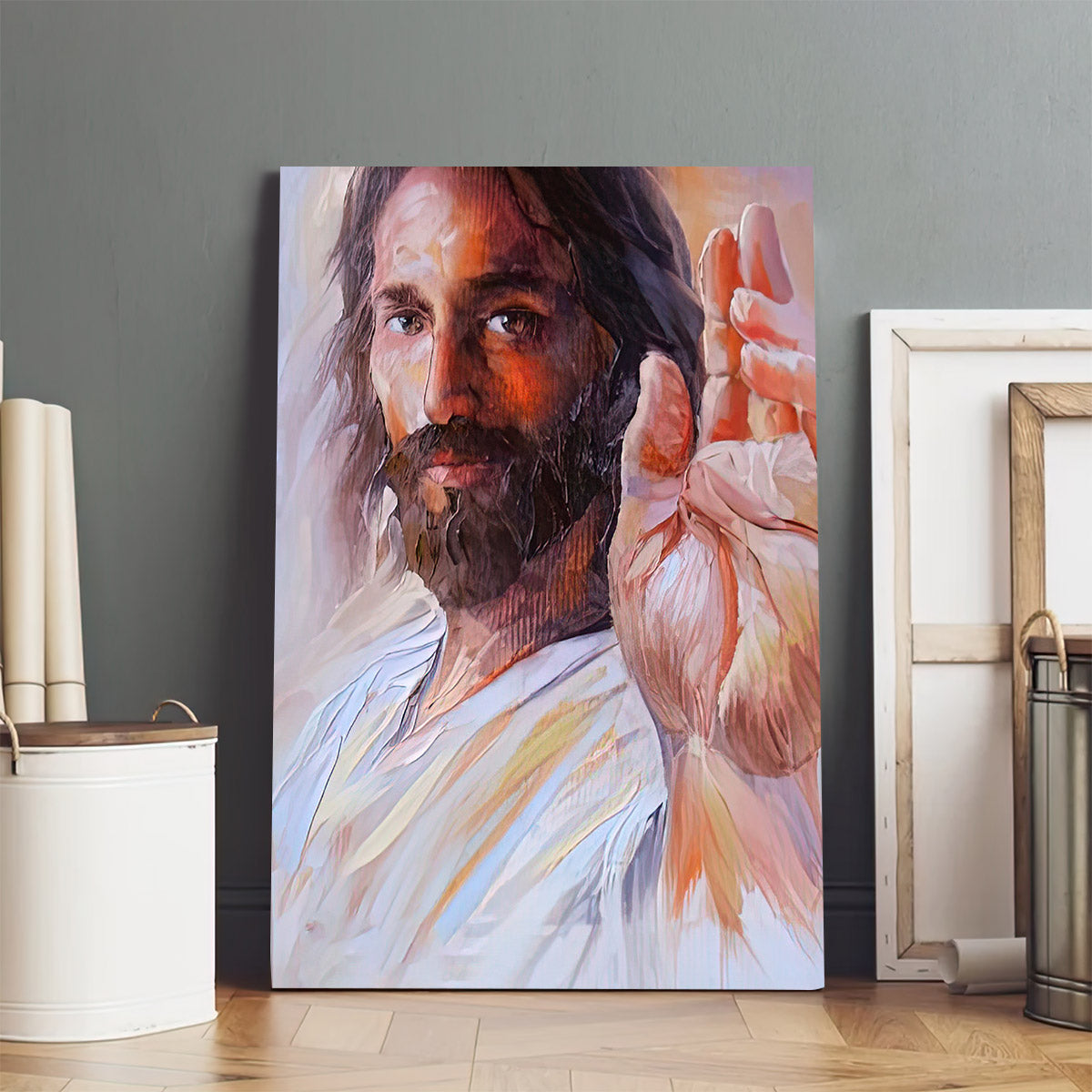 Jesus Faith Has Saved You Canvas Pictures - Jesus Painting Canvas - Christian Canvas Wall Art