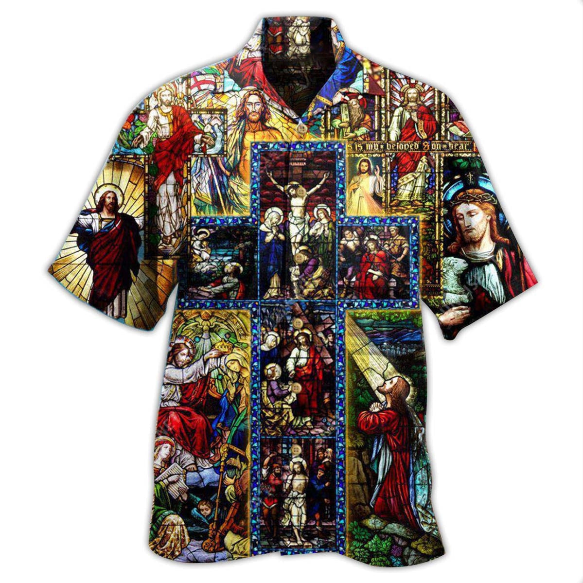 Jesus Faith Over Fear Hawaiian Shirt - Christian Hawaiian Shirts For Men & Women