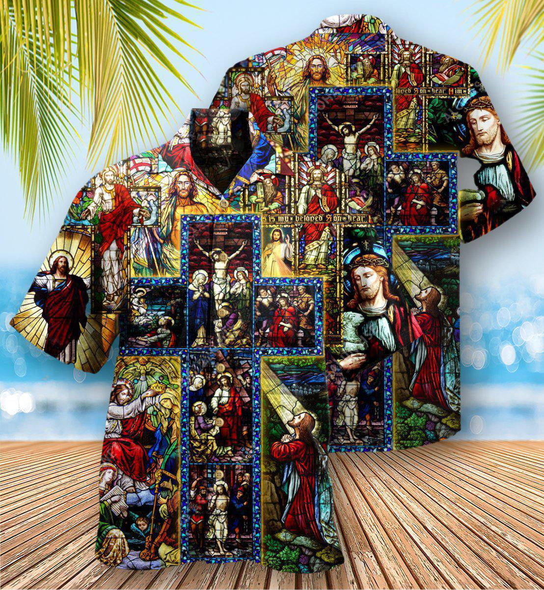 Jesus Faith Over Fear Hawaiian Shirt - Christian Hawaiian Shirts For Men & Women