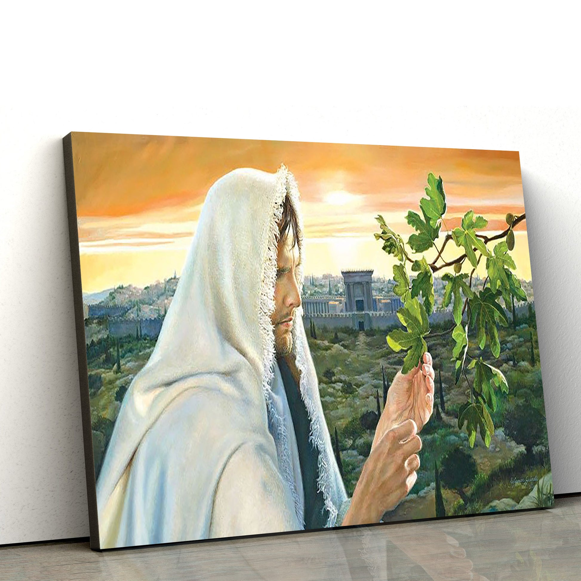 Jesus Fig Tree - Jesus Canvas Wall Art - Christian Wall Art