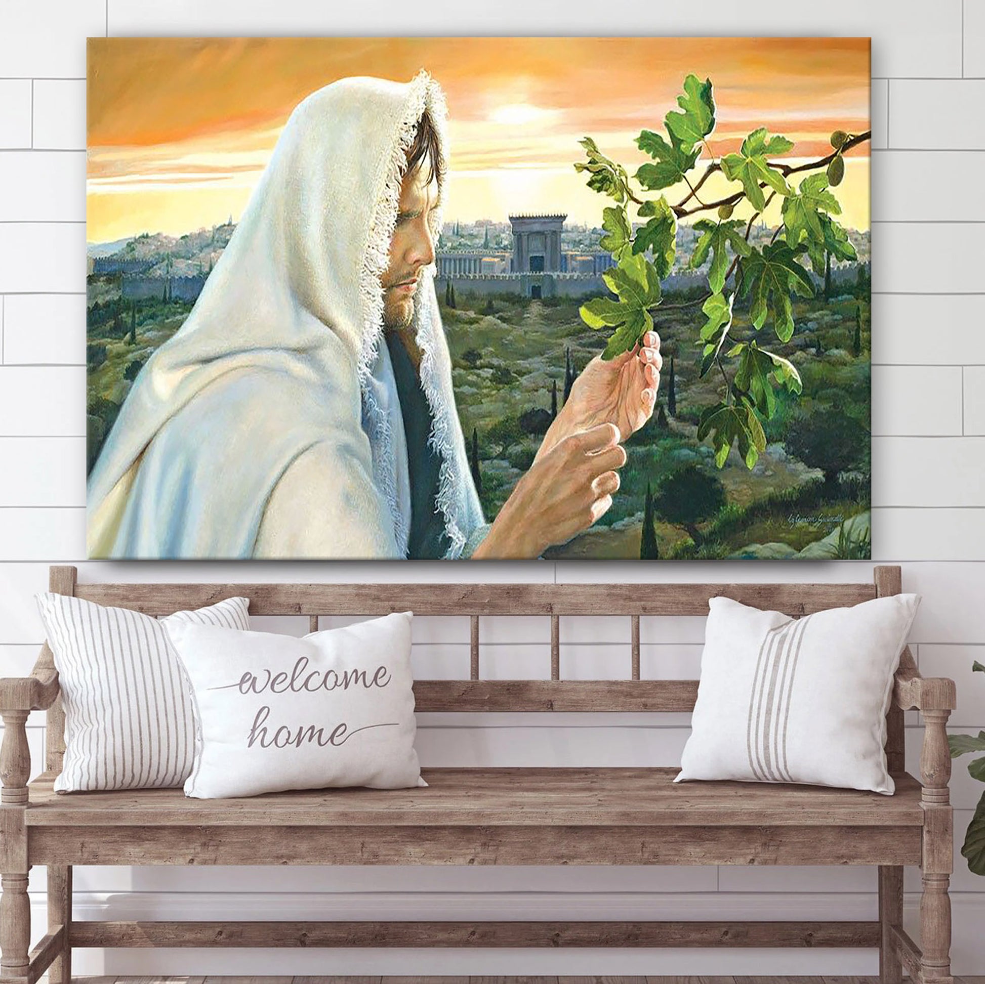 Jesus Fig Tree - Jesus Canvas Wall Art - Christian Wall Art