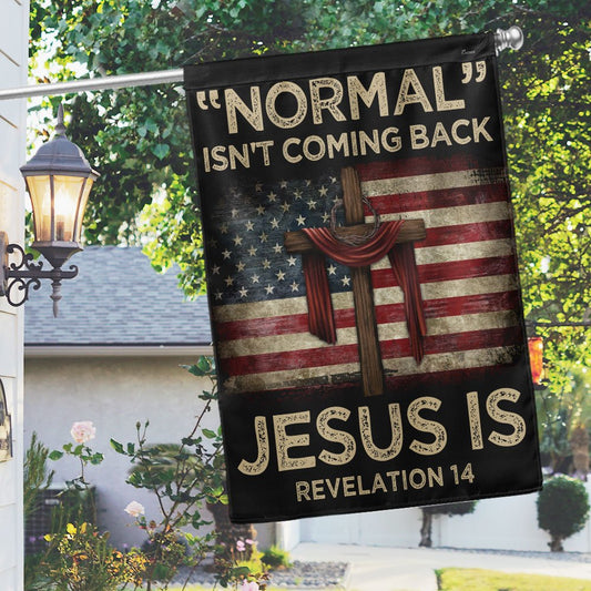 Jesus Flag Normal Isn't Coming Back Jesus Is American Flag
