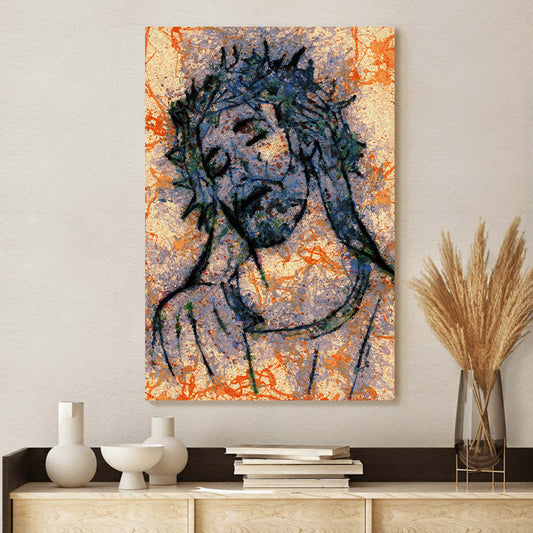 Jesus Frame Jesus Looking Jesus Wall - Canvas Pictures - Jesus Canvas Art - Christian Wall Art