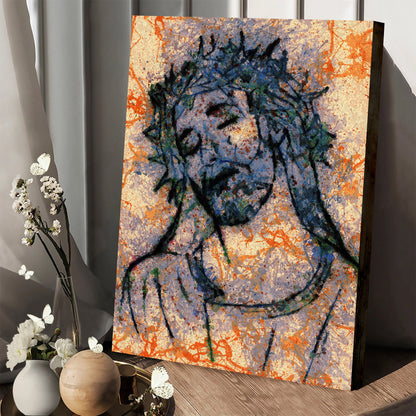 Jesus Frame Jesus Looking Jesus Wall - Canvas Pictures - Jesus Canvas Art - Christian Wall Art