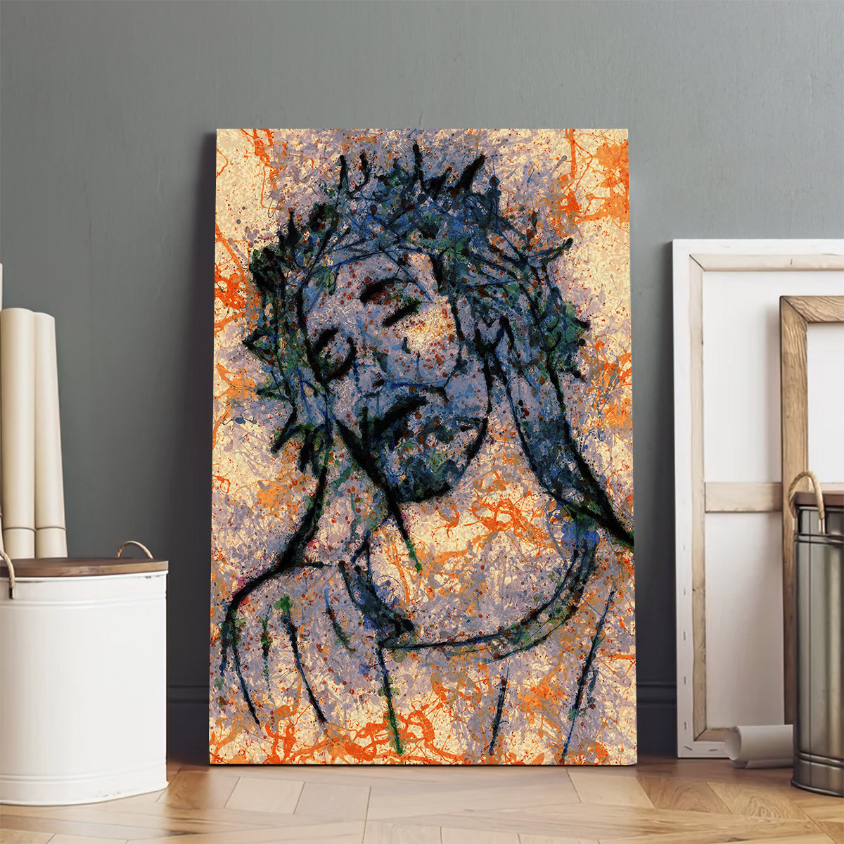 Jesus Frame Jesus Looking Jesus Wall - Canvas Pictures - Jesus Canvas Art - Christian Wall Art