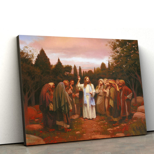 Jesus Gathers Disciples To Catholic Picture - Canvas Picture - Jesus Canvas Pictures - Christian Wall Art