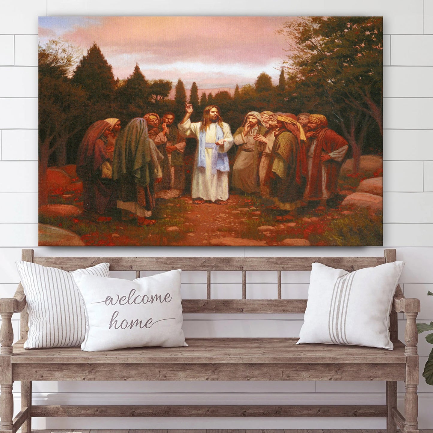 Jesus Gathers Disciples To Catholic Picture - Canvas Picture - Jesus Canvas Pictures - Christian Wall Art