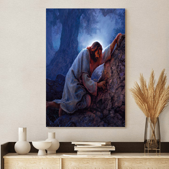 Jesus Gethsemane - Canvas Pictures - Jesus Canvas Art - Christian Wall Art