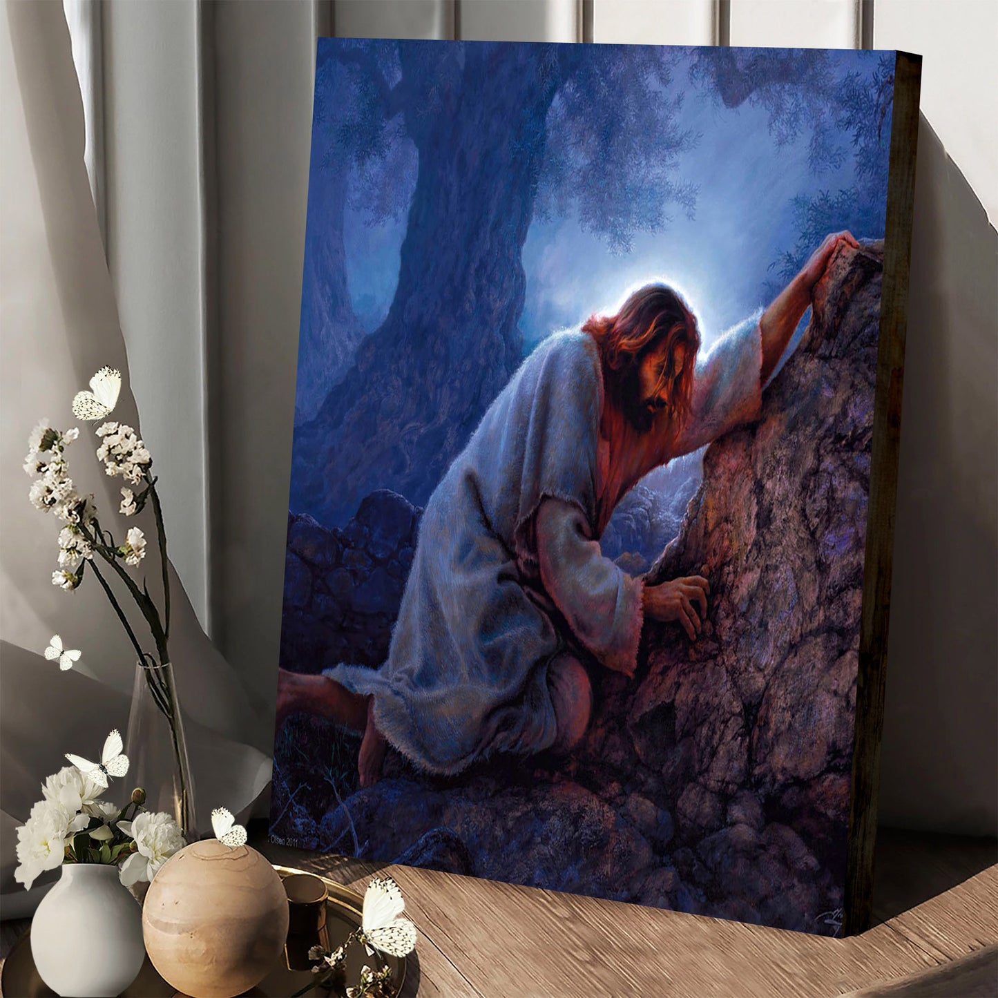 Jesus Gethsemane - Canvas Pictures - Jesus Canvas Art - Christian Wall Art