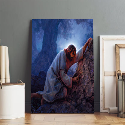 Jesus Gethsemane - Canvas Pictures - Jesus Canvas Art - Christian Wall Art