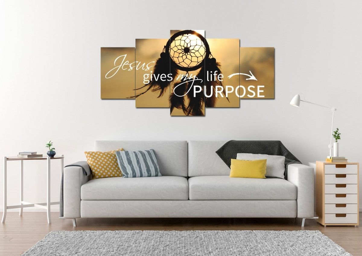 Jesus Give My Life Purpose Wall Art Canvas Print - Christian Canvas Wall Art
