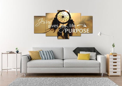 Jesus Give My Life Purpose Wall Art Canvas Print - Christian Canvas Wall Art